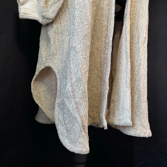 Zonda Nellis Vintage Knit Cardigan 1970s Oversized Cozy Lagenlook Wearable Art M - Picture 5 of 16